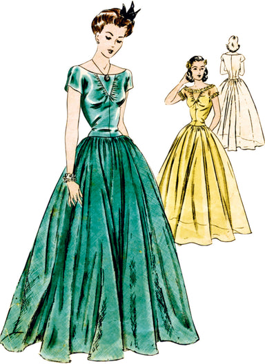 1940s VTG Vogue Special Design Sewing Pattern S-4048 Strapless Evening –  Vintage4me2
